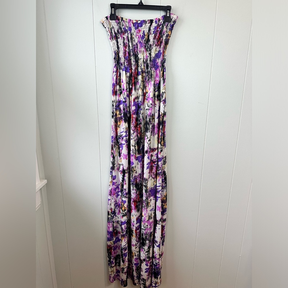 Rue21 Purple and Pink Strapless Gown for Weddings